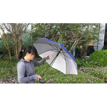 Nylon Super Watersoone Canopy Personalizar Manual do Logo Hand Shapes de chuva Air Promocional Custom Golf Umbrella